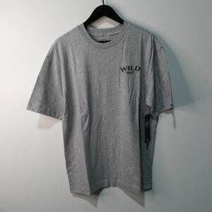 Wild Shirt Mens Medium '47 Brand Gray NHL Western Conference Cotton Blend New